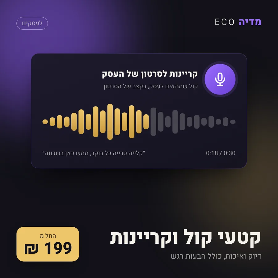 קטעי קול וקריינות, 199 ₪